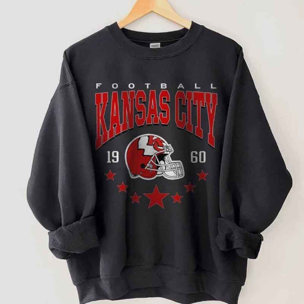 Gildan Black Kansas City Football Sweatshirt